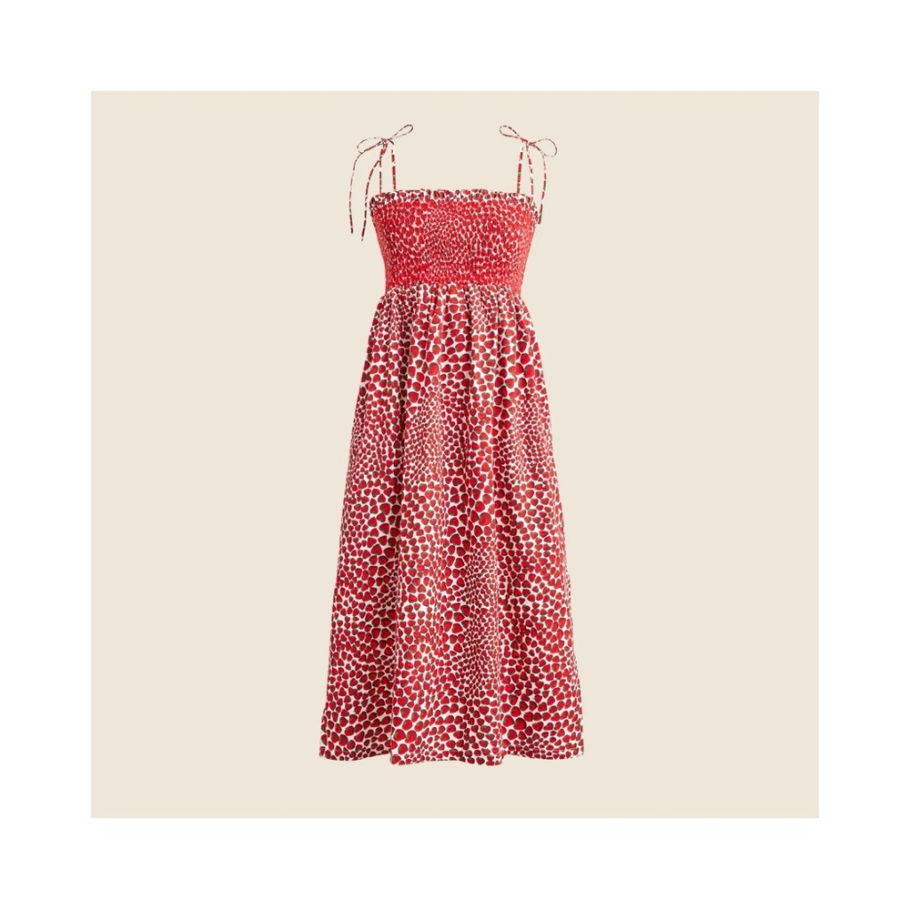 J.Crew Strawberry Swirl Paloma Dress